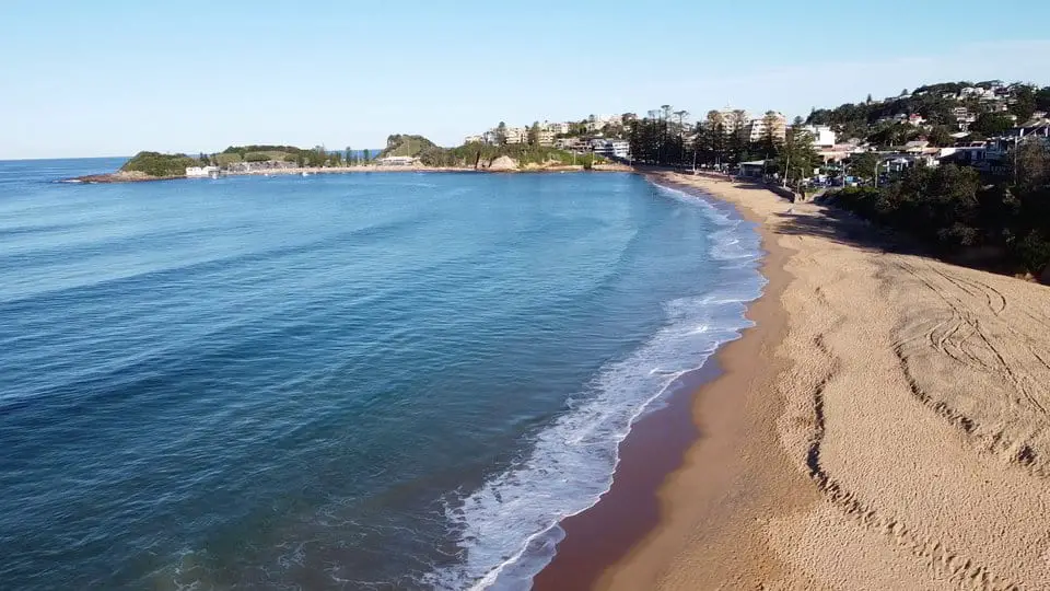 Image of Terrigal Beach showing the main part of Terrigal where good airbnb in Terrigal are